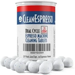 Jura Compatible Cleaning Tablets (25 Count) - 3.5 Gram Dual Cycle Espresso & Coffee Machine Cleaning Tablets For Jura Capresso, E6, E8, S8, D6, C60 Impressa Models & More -KitchenAid Shop 41Nfw9zx7YL. AC