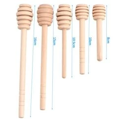 Honey Dipper Sticks, 50Pcs/set Household Wooden Mini Jam Honey Dipper Jar Dispensing Collecting Stirring Rod Stick(15cm / 5.9inch) -KitchenAid Shop 41NgzVhH4aL