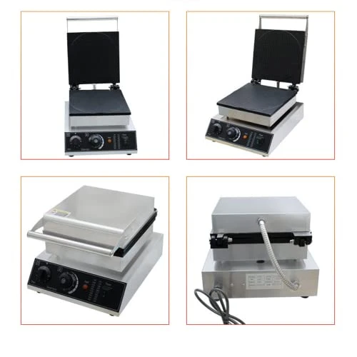Commercial Ice Cream Cone Waffle Maker Machine With Crispy Waffle Cone Mold, 1500W Stainless Steel Egg Roll Cone Baker Waffle Roll Maker W/ Non-Stick Coating, Temp & Time Control 9 Commercial Ice Cream Cone Waffle Maker Machine With Crispy Waffle Cone Mold, 1500W Stainless Steel Egg Roll Cone Baker Waffle Roll Maker W/ Non-Stick Coating, Temp & Time Control - Image 7