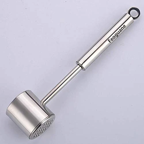 Meat Tenderizer/hammer/tongs-stainless Steel-double-sided Tool For Softening, Smoothing And Hitting Venice, Pork, Veal, Lamb, Chicken, Steak And Turkey-dishwasher-safe 4 Meat Tenderizer/hammer/tongs-stainless Steel-double-sided Tool For Softening, Smoothing And Hitting Venice, Pork, Veal, Lamb, Chicken, Steak And Turkey-dishwasher-safe - Image 2