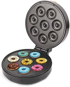 Mini Donut Breakfast Machine, Makes 8 Donuts, Multifunctional Snack Maker With Non-stick Surfaces, Kid Breakfast Desserts Or Snack, For Birthdays And Home Holiday Pa Doughnut-110V -KitchenAid Shop 41NxPsNjOgL. AC 1