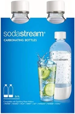 SodaStream 1L Classic DWS Carbonating Bottle Black (twinpack), Pack Of 2 -KitchenAid Shop 41O qeJR yL. AC