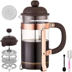 French Press Coffee & Tea Maker, 34 Ounce Coffee Press Coffee Maker, 304 Stainless Steel Heat Resistant High Boron Glass Easy To Clean (Dark Green, 34oz) 14 French Press Coffee & Tea Maker, 34 Ounce Coffee Press Coffee Maker, 304 Stainless Steel Heat Resistant High Boron Glass Easy To Clean (Dark Green, 34oz) -KitchenAid Shop 41O2NkWNlL. AC