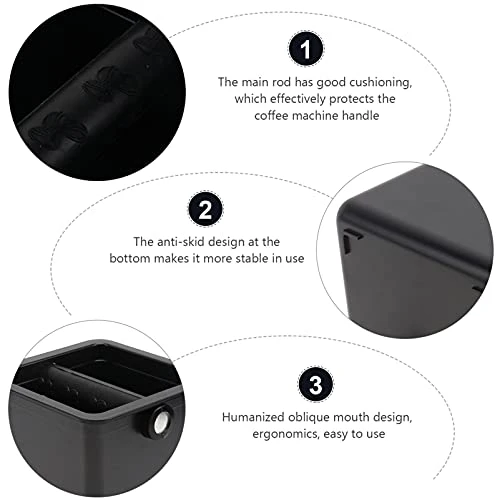 DOITOOL Espresso Coffee Maker Coffee Ground Bucket Black Coffee Knock Box Espresso Container Knock Box Manual Grinder Home Coffee For Home Shop Kitchen Office Bar Barista Expresso Coffee 6 DOITOOL Espresso Coffee Maker Coffee Ground Bucket Black Coffee Knock Box Espresso Container Knock Box Manual Grinder Home Coffee For Home Shop Kitchen Office Bar Barista Expresso Coffee - Image 4