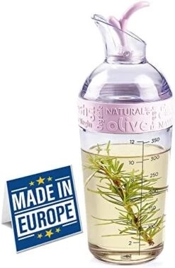 Oil Dispenser Bottle, Vinegar Cruet With Pourer, Kitchen Oil Container With Spout For Cooking Olive Oil Vegetable Oil Balsamic Vinegar, Plastic Oil Holder With Rubber Cap, Easy Refill, Red -KitchenAid Shop 41O6YzxknAL. AC