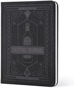 Journal Guided Wine Tasting Notes (5" X 7" B6 Notebook) - Features 4 Step Tasting Method, Wine Color Reference Card, And Page Marker (Black) -KitchenAid Shop 41O98xcz41L. AC