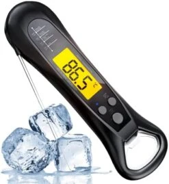 Instant Waterproof Meat Thermometer (2-Year Replacement), Corkscrew 2-in-1, Making BBQ, Cake, And Turkey, Kitchen, Outdoor Can Be Used (6.5 Inches/Black) 9 Instant Waterproof Meat Thermometer (2-Year Replacement), Corkscrew 2-in-1, Making BBQ, Cake, And Turkey, Kitchen, Outdoor Can Be Used (6.5 Inches/Black) -KitchenAid Shop 41OBTyH44L. AC
