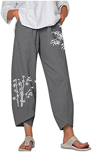 Kingspinner Capri Pants For Women Dressy Casual Patchwark Harem Pants Tapered Ankle Capris Trousers 13 Kingspinner Capri Pants For Women Dressy Casual Patchwark Harem Pants Tapered Ankle Capris Trousers - Image 11