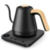 Electric Gooseneck Kettle With Variable Temperature Control, Pour Over Kettle For Coffee And Tea, Electric Kettle 1200 Watt, 0.8L (Black)