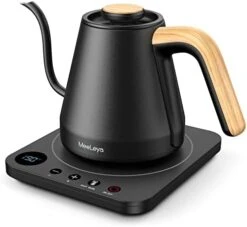 Electric Gooseneck Kettle With Variable Temperature Control, Pour Over Kettle For Coffee And Tea, Electric Kettle 1200 Watt, 0.8L (Black) -KitchenAid Shop 41ONAZesrZL. AC