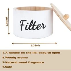 Amboo Coffee Organizer Stand, Compatible With C Hemex Coffee Makers, Coffee Filter Holder With Silicone Dripper Mat, Pour Over Coffee Maker Caddy Fits Collar And Handle Carafes (Small) -KitchenAid Shop 41OQ5qh4EzL