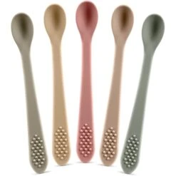 Best First Stage Baby Infant Spoons, 5-Pack, Soft Silicone Baby Spoons Training Spoon Gift Set For Infant 22 Best First Stage Baby Infant Spoons, 5-Pack, Soft Silicone Baby Spoons Training Spoon Gift Set For Infant -KitchenAid Shop 41OSuGcSrCL
