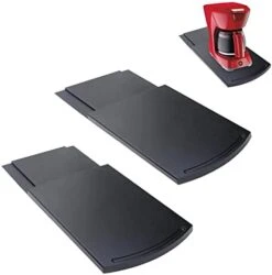 Comfecto Kitchen Caddy Sliding, ABS Handy Appliance With Smooth Rolling Wheels Stand Storage For Under Cabinet Or Countertop, Multiuse Slider Tray Mat For Coffee Maker Toaster Blender Mixer Air Fryer -KitchenAid Shop 41OV5YFBogL. AC