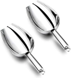 8 Ounce Ice Scoop Set Of 2, E-far Stainless Steel Scoops For Ice Cube/Candy/Flour/Sugar, Metal Utility Scoops For Party, Baking, Kitchen Pantry, Rust Free & Dishwasher Safe 20 8 Ounce Ice Scoop Set Of 2, E-far Stainless Steel Scoops For Ice Cube/Candy/Flour/Sugar, Metal Utility Scoops For Party, Baking, Kitchen Pantry, Rust Free & Dishwasher Safe -KitchenAid Shop 41OWiUdISKL. AC
