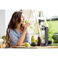 Fizzpod Home Soda Maker Sparkling Water Carbonator With 3 Bottles And 2 Bottle Brushes (Silver) -KitchenAid Shop 41OcLlhj1HL