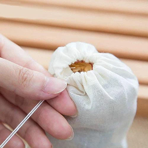 100 Pack Disposable Tea Filter Bags Tea Infusers 4" X 6" Empty Muslin Drawstring Seal Filter Tea Bags Drawstring Herb Loose Tea Bag For Brew Tea Cold Brew Coffee(4" X 6" /10 X 15cm) 5 100 Pack Disposable Tea Filter Bags Tea Infusers 4" X 6" Empty Muslin Drawstring Seal Filter Tea Bags Drawstring Herb Loose Tea Bag For Brew Tea Cold Brew Coffee(4" X 6" /10 X 15cm) - Image 3