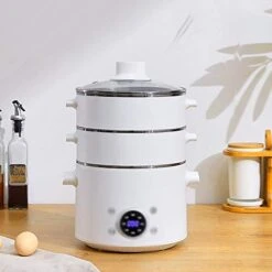 GHGHF Electric Steamer Multifunctional Small Household Automatic Power-off Steaming Artifact Steamer Steamer -KitchenAid Shop 41OgxM3kTJL