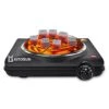 Electric Charcoal Burner - Single Coil Hot Plate Charcoal Starter Cooking Heater Stainless With Steel Grill ETL Certified Countertop Cooktop For Home Kitchen BBQ RV