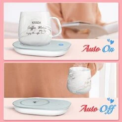 Coffee Mug Warmer, Candle Warmer Plate With Auto Shut Off, Coffee Warmer With Mug Set For Women, Smart Temperature Control With 55℃/131℉, Electric Heated Coffee Cup Warmer For Desk 10 Coffee Mug Warmer, Candle Warmer Plate With Auto Shut Off, Coffee Warmer With Mug Set For Women, Smart Temperature Control With 55℃/131℉, Electric Heated Coffee Cup Warmer For Desk -KitchenAid Shop 41OtJePK1JL