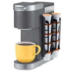 Coffee Pod Holder For Keurig K-cup, Side Mount K Cup Storage, Perfect For Small Counters (2 Pack/For 10 K Cups, Black)