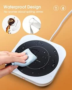 DOWILLDO Coffee Mug Warmers For Desk With 3 Temperature Settings, Smart Coffee Warmer Plate For Heating Milk, Tea And Hot Chocolate (White1) -KitchenAid Shop 41PAYuVASUL