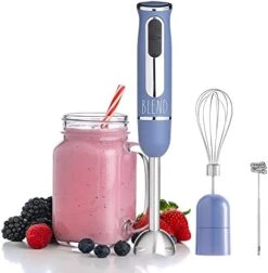 Immersion Hand Blender- Handheld Immersion Blender With Egg Whisk And Milk Frother Attachments, 2 Speed Blender, 500 Watts, Stainless Steel Blade (Cream) -KitchenAid Shop 41PAkqgY1fL. AC