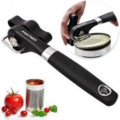 - Safe Cut Can Opener, Smooth Edge Can Opener - Can Opener Handheld, Manual Can Opener, Ergonomic Smooth Edge, Food Grade Stainless Steel Cutting Can Opener For Kitchen & Restaurant