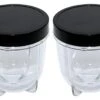 Replacement Short Cup With Stay Fresh Jar Lid, Compatible With Original Magic Bullet Blender Juicer 250W MB-1001, MB-1001B, MBR-1101, MBR-1701, MBR-1702, MBR-0301 - Small 8oz Cup (2 Pack) -KitchenAid Shop 41PDr6AUdGL