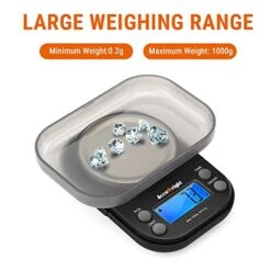 Gram Scale With 1000g/0.1g High Precision Mini Coffee Scale For Weed Jewelry Scale With 6 Units, Tare, Calibration PCS Function And Backlit 13 Gram Scale With 1000g/0.1g High Precision Mini Coffee Scale For Weed Jewelry Scale With 6 Units, Tare, Calibration PCS Function And Backlit -KitchenAid Shop 41PDwCoNo3L