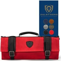 Carrier Bag Case, Nomad Knife Roll - 12oz Heavy Duty Canvas & Top Grain Leather Roll Bag - 13 Slots - Interior And Rear Zippered Pockets - Blade Travel Storage/Case, Desert Drifter (Brown) 18 Carrier Bag Case, Nomad Knife Roll - 12oz Heavy Duty Canvas & Top Grain Leather Roll Bag - 13 Slots - Interior And Rear Zippered Pockets - Blade Travel Storage/Case, Desert Drifter (Brown) -KitchenAid Shop 41PLibsi9oL. AC