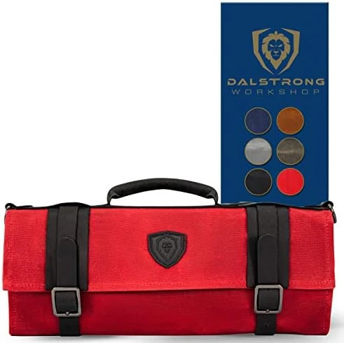 Carrier Bag Case, Nomad Knife Roll - 12oz Heavy Duty Canvas & Top Grain Leather Roll Bag - 13 Slots - Interior And Rear Zippered Pockets - Blade Travel Storage/Case, Desert Drifter (Brown) 8 Carrier Bag Case, Nomad Knife Roll - 12oz Heavy Duty Canvas & Top Grain Leather Roll Bag - 13 Slots - Interior And Rear Zippered Pockets - Blade Travel Storage/Case, Desert Drifter (Brown) - Image 6