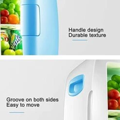 TONPOP Mini Fridge Portable Powered Cooler And Warmer For Cars, Road Trips, Homes, Offices, And Dorms (Blue 8L) -KitchenAid Shop 41PMFJTx5mS