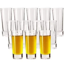Shot Glasses, YULEER 12 Pack 2oz Clear Heavy Base Shot Glasses Set, Shot Glass For Spirits & Liquors