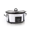 Crock-Pot 7 Quart Programmable Slow Cooker With Digital Timer, Food Warmer, Polished Platinum