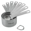 Measuring Cups With 3/4 Cup Measuring Cup Set Of 8, Stainless Steel Measuring Cups, Metal Measuring Cups Stainess Steel, Dry Measuring Cups Set With 2/3 Cup Measuring Cup For Kitchen And Baking