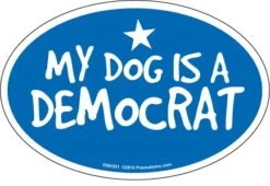 Prismatix Decal Cat And Dog Magnets, My Dog Is Democrat