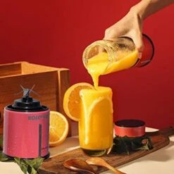 Portable Smoothie Blender ROSEVIEW Glass Cordless Mini Shakes Cup Blend For Smoothies USB Rechargeable Battery Juicer 2 Speed Handheld Personal Travel Mixer (Rose Red) 12 Portable Smoothie Blender ROSEVIEW Glass Cordless Mini Shakes Cup Blend For Smoothies USB Rechargeable Battery Juicer 2 Speed Handheld Personal Travel Mixer (Rose Red) -KitchenAid Shop 41PWWhjoDvL