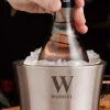 Personalized Wine Chiller Bucket Stainless Steel Custom Name Wine Bottle Cooler Bucket Wine & Champagne Cooler Chiller For Parties, Dinner–Keep Wine & Beverages Cold–Holds Any 750ml Bottle -KitchenAid Shop 41PXpahtq8L