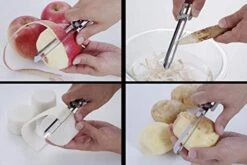 Seki Japan Long Vegetable Peeler, Stainless Steel Blade With Plasctic Safety Cover 10 Seki Japan Long Vegetable Peeler, Stainless Steel Blade With Plasctic Safety Cover -KitchenAid Shop 41PY1KGdieL