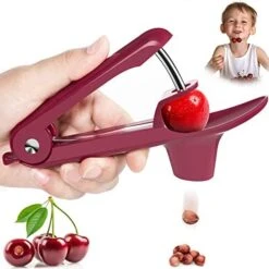 Cherry Pitter, Olive Pitter Tool, Cherry Pitter Tool Remover, Fruit Pit Core Remover With Space-Saving Lock Design For Make Fresh Cherry Dishes And Cocktail Cherries 15 Cherry Pitter, Olive Pitter Tool, Cherry Pitter Tool Remover, Fruit Pit Core Remover With Space-Saving Lock Design For Make Fresh Cherry Dishes And Cocktail Cherries -KitchenAid Shop 41PhTHuO51L. AC
