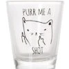 Purr Me A Shot - Funny Cat Gifts, Cat Shot Glass, Funny Middle Finger Cat Shotglass (1) -KitchenAid Shop 41PlEzf8l5L