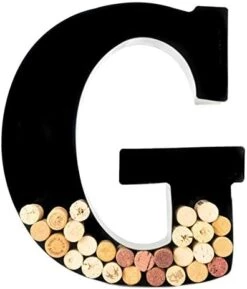 Metal Wine Cork Holder - Letters A To Z | Modern Housewarming Gift, Home Bar Decor, Wine Gift, Bridal Shower Gift, Engagement Gift | Large Wall Art | Home Décor -KitchenAid Shop 41PlFVfKD4L. AC