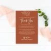 Andaz Press Terracotta Wedding Thank You Place Setting Cards For Table Reception, Dinner Plates, Wedding Favor Decoration Seating Settings For Guests, Family, Friends, 56-Pack, 4 X 6-Inch -KitchenAid Shop 41Pm0PcUjFL