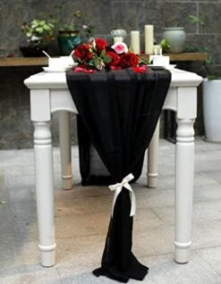 ONATIA 11Ft Teal Blue Chiffon Table Runner 29 X 130 Inches For Romantic Wedding Party Bridal Shower Decorations -KitchenAid Shop 41Pqe9OSnRL. AC