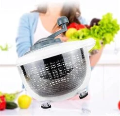Salad Spinner,Lettuce Spinner Washer Dryer With Bowl,BPA Free,Easy To Clean For Vegetables And Fruits,5L -KitchenAid Shop 41PtxZhvSuL