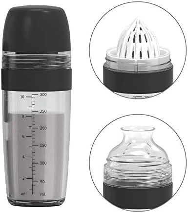 2 In 1 Salad Dressing Shaker Container With Citrus Juicer, Dripless Pour, Leak-free, Soft Grip, Dishwasher Safe, BPA Free, Homemade Salad Dressing Bottle Mixer Measure, 350ml (1-1/2 Cups) 8 2 In 1 Salad Dressing Shaker Container With Citrus Juicer, Dripless Pour, Leak-free, Soft Grip, Dishwasher Safe, BPA Free, Homemade Salad Dressing Bottle Mixer Measure, 350ml (1-1/2 Cups) - Image 6