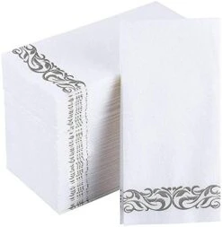 200 Pack Disposable Guest Towels Soft And Absorbent Linen-Feel Paper Hand Towels Decorative Bathroom Hand Napkins For Kitchen,Parties,Weddings,Dinners,White -KitchenAid Shop 41Q6uBwgSjL. AC