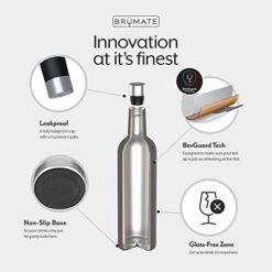 Winesulator 25 Oz Triple-Walled Insulated Wine Canteen Made Of Stainless Steel, 24-Hour Temperature Retention, Shatterproof, Comes With Silicone Transfer Funnel (Glitter Rose Gold) 19 Winesulator 25 Oz Triple-Walled Insulated Wine Canteen Made Of Stainless Steel, 24-Hour Temperature Retention, Shatterproof, Comes With Silicone Transfer Funnel (Glitter Rose Gold) -KitchenAid Shop 41Q8bpMXaZL