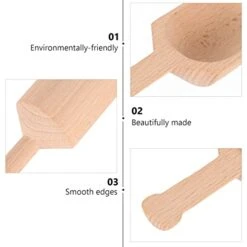 Cereal Wooden Spoon 2Pcs Wood Tea Scoop Bath Salt Scoops Coffee Scoops Salt Shovels Teaspoons Shovels For Restaurant Shop Hotel Chinese Tea Set Sugar -KitchenAid Shop 41QDQmOxnwL