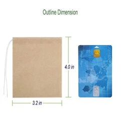 Eco-Fil Disposable Tea Filter Bags For Loose Tea, Wood Pulp Material, Biodegradable And Compostable, Unbleached Empty Tea Infuser Sachets With Drawstring, 100 Pack (3.2inch X 4.0inch) -KitchenAid Shop 41QGX6uSfNL